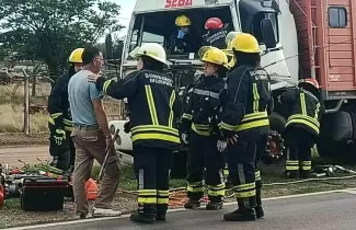 accidente camiones santa fe