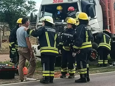 accidente camiones santa fe