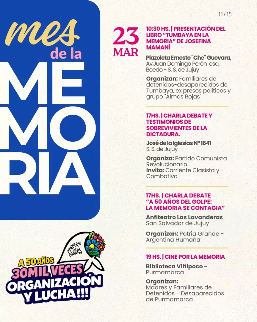 actividades del 23 de marzo