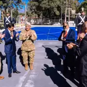 Puesta en valor del polideportivo del RIM 20: el municipio acompañó la inauguración de las obras