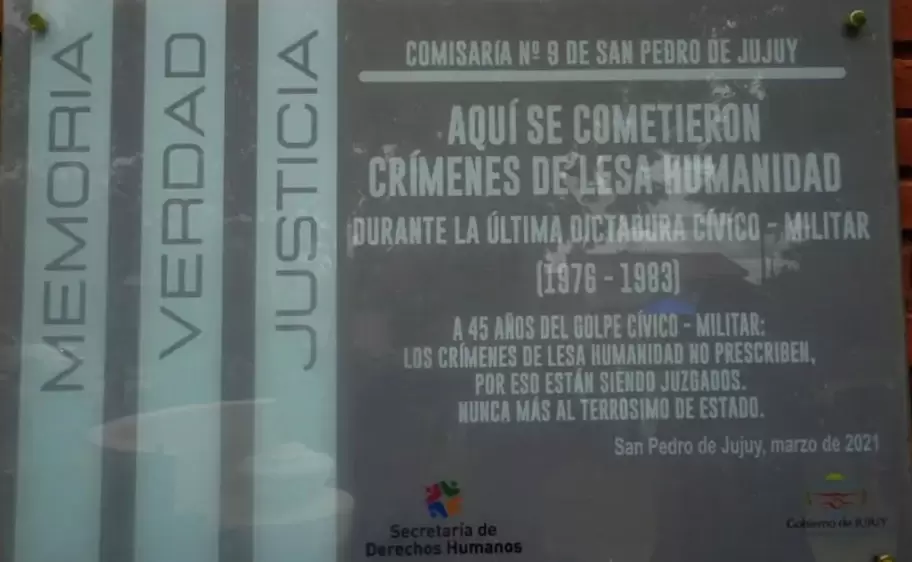 En 2021 se señalizó la Comisaría N° 9 de la ciudad de San Pedro, donde funcionó como centro clandestino de detención