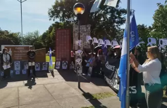 acto en el Parque de la Memoria