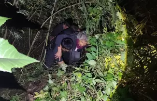 rescate de una mujer en un canal de san pedro