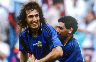 Batistuta Maradona