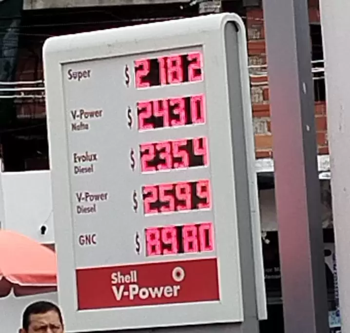 Precios de hoy en Shell