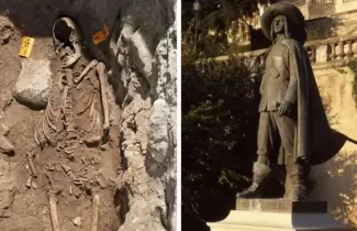 El esqueleto del c�lebre mosquetero d'Artagnan encontrado en la iglesia San Pedro y San Pablo de Amsterdam