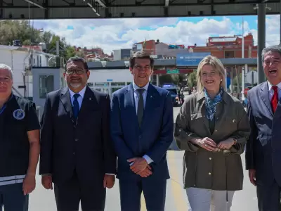 Inauguraci�n de la remodelaci�n y modernizaci�n tecnol�gica del puente internacional de La Quiaca