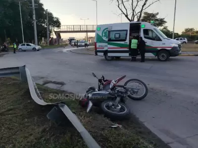 derrape de moto en Rio Blanco