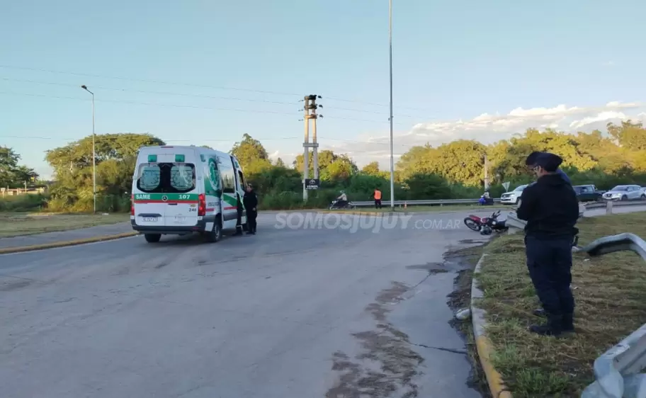 derrape en rotonda de Río Blanco