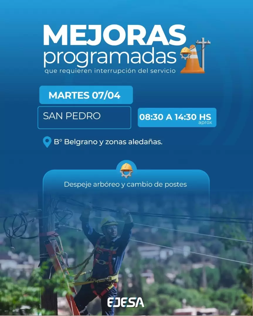 corte de energ�a programado san pedro