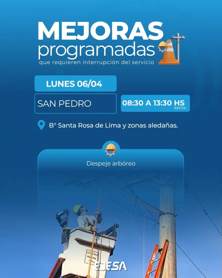 corte de energía programado san pedro