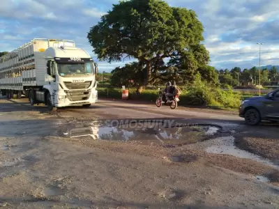 bache colectora de Ruta Nacional 66