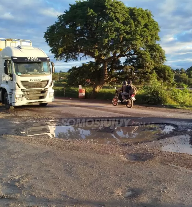 bache colectora de Ruta Nacional 66