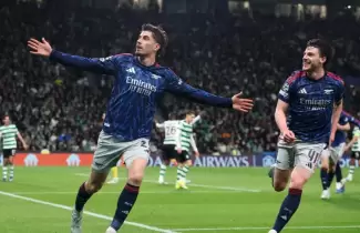 Kai Havertz en la victoria del Arsenal frente al Sporting en Lisboa