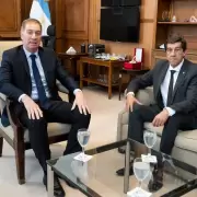 Carlos Sadir se reuni� con el ministro del Interior, Diego Santilli