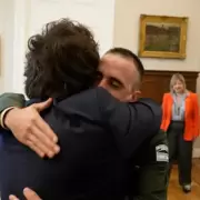 Javier Milei recibió en Casa Rosada al gendarme Nahuel Gallo