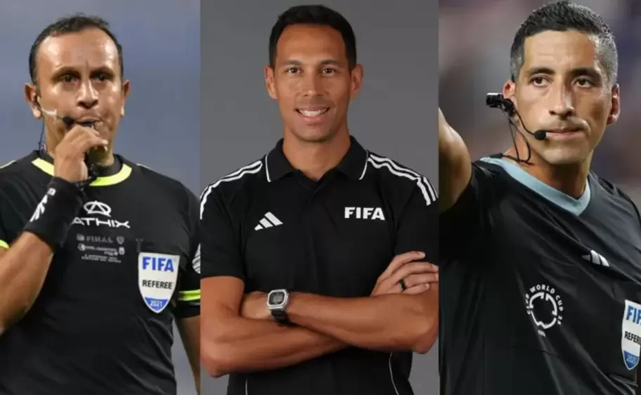 Herrera, Tello y Falcón Pérez: los tres árbitros argentinos que irán al Mundial.