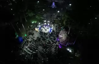 Inauguraci�n de la glorieta de plaza Belgrano
