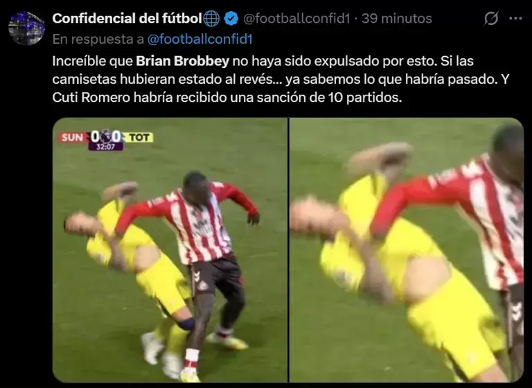 Furia en las redes contra Brian Brobbey, el jugador que lesionó a Cuti Romero