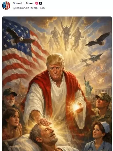 Publicación de la polémica que hizo Donald Trump en Truth Social
