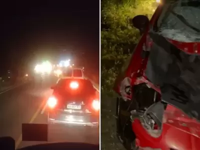 Grave accidente de tr�nsito en la Ruta Nacional 34 con equino suelto
