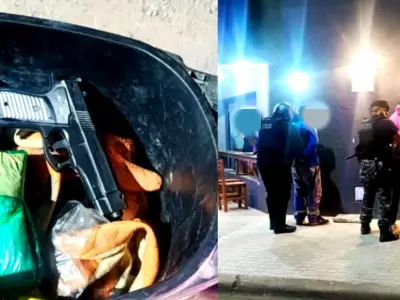 el carmen detuvieron a dos hombres tras una persecucion por amenazar a una mujer con un arma