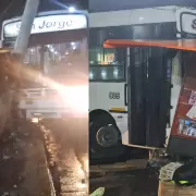 Un colectivo chocó contra un poste en avenida El Éxodo: al menos 8 pasajeros resultaron heridos