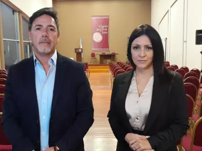 Daniel Lemir y Raquel Lezana, candidatos de la Lista 2 "Celeste y Blanca"