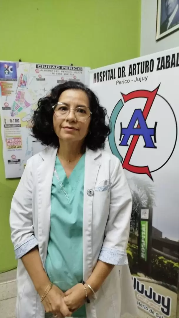 Mar�a Ang�lica Garz�n, directora del hospital Arturo Zabala de Perico