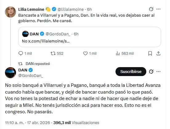 Cruce y acusaciones entre sectores libertarios
