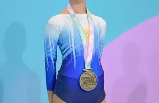 Mar�a P�a Camuglia Yost: La ni�a de 10 a�os que llev� a Argentina a lo m�s alto del patinaje mundial