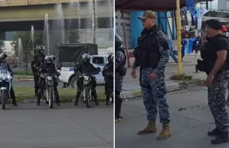 Operativo en el estadio 23 de Agosto