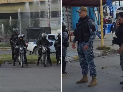 Operativo en el estadio 23 de Agosto