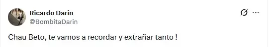 El mensaje de Darín despidiendo a Luis Brandoni en su cuenta de Twitter
