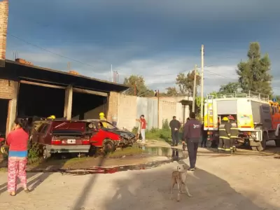 incendio en un taller monterrico