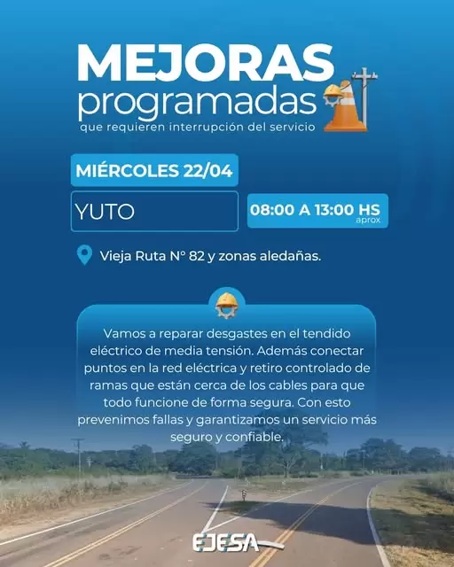 corte de energia yuto