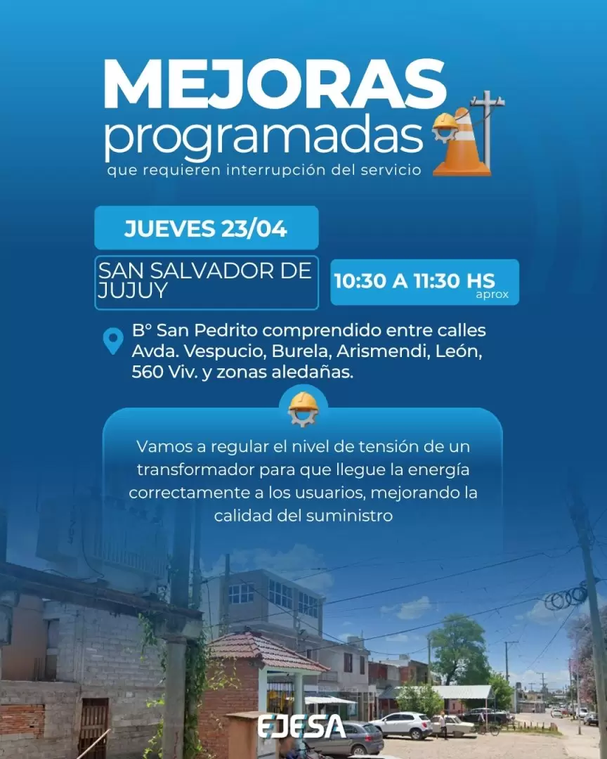 Mejoras programas de EJESA