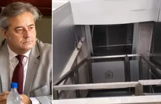 concejal Gast�n Mill�n sobre el vandalismo en el ascensor de la glorieta de Plaza Belgrano