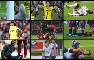 Futbolistas lesionados