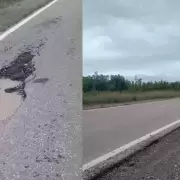 Ruta Nacional 66: advierten por un peligroso pozo en el tramo San Pedro-Perico