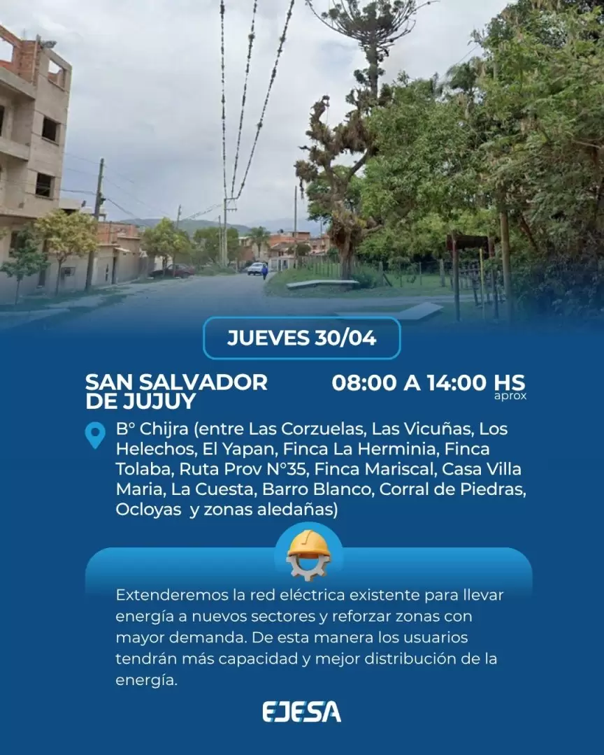 Tareas programadas de EJESA