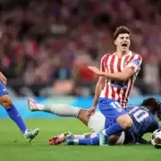 Preocupaci�n por Juli�n �lvarez: sali� lesionado y enciende alarmas en el Atl�tico
