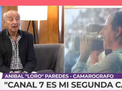 Loro Paredes, uno de los camar�grafos referentes de Canal 7 de Jujuy