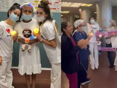 Una ni�a de Jujuy celebr� el final de su tratamiento de quimioterapia con una tem�tica muy especial