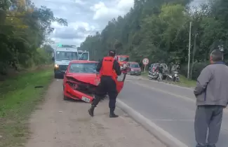 siniestro vial en Monterrico