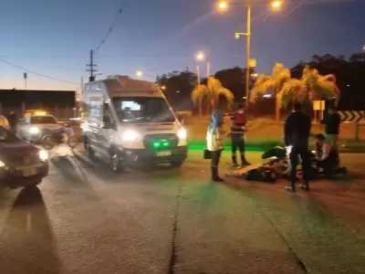 siniestro vial en la rotonda de chango mas