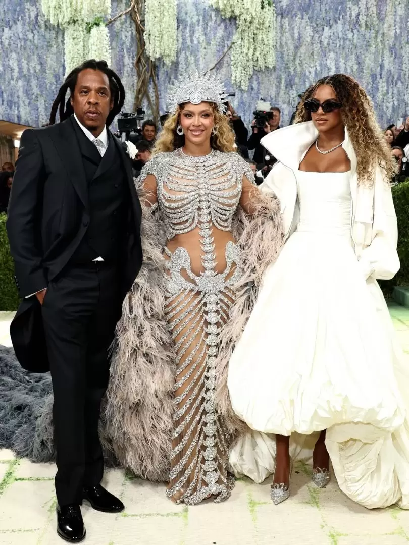 Beyonc�, Jay-Z y Blue Ivy met gala