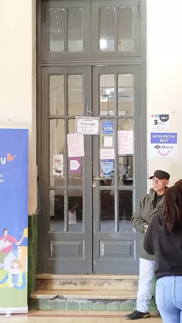 Ingreso a la oficina de Rentas de la Municipalidad de San Pedro