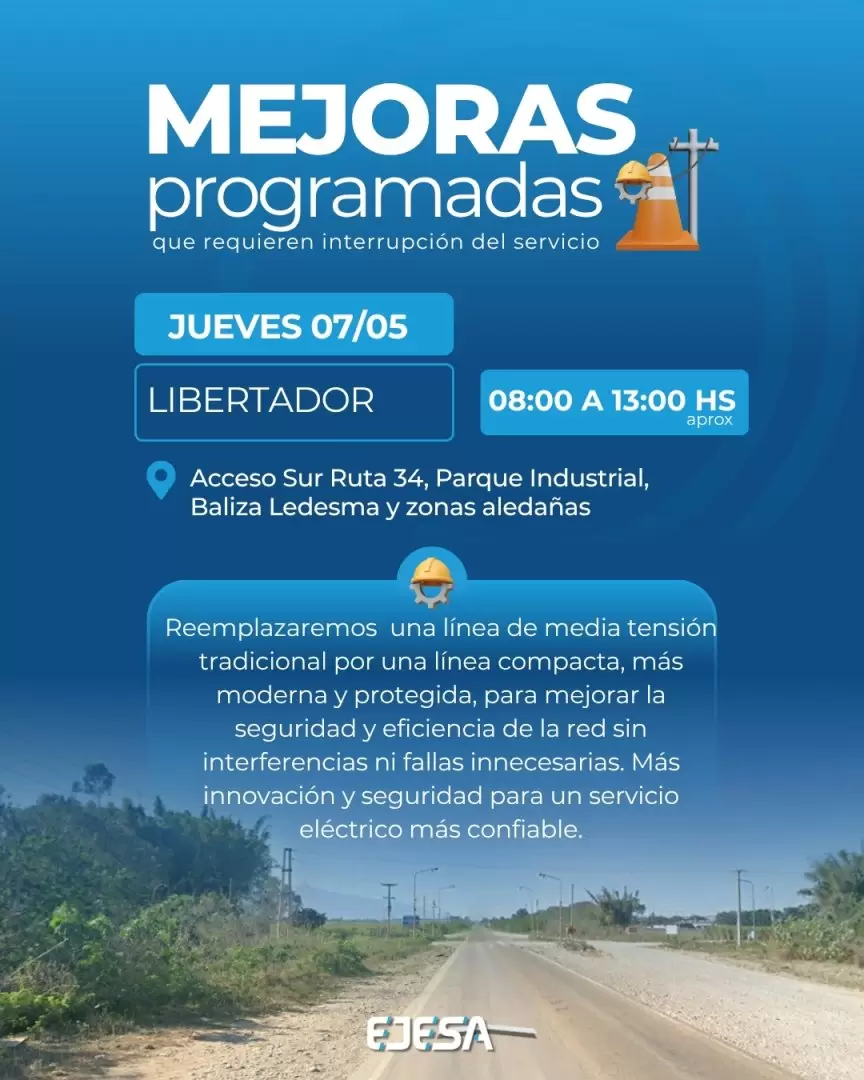Tareas programadas de la empresa EJESA