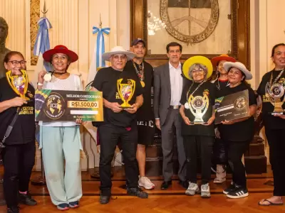 Sadir recibi� al Ballet Juventud Prolongada, consagrado campe�n en Brasil